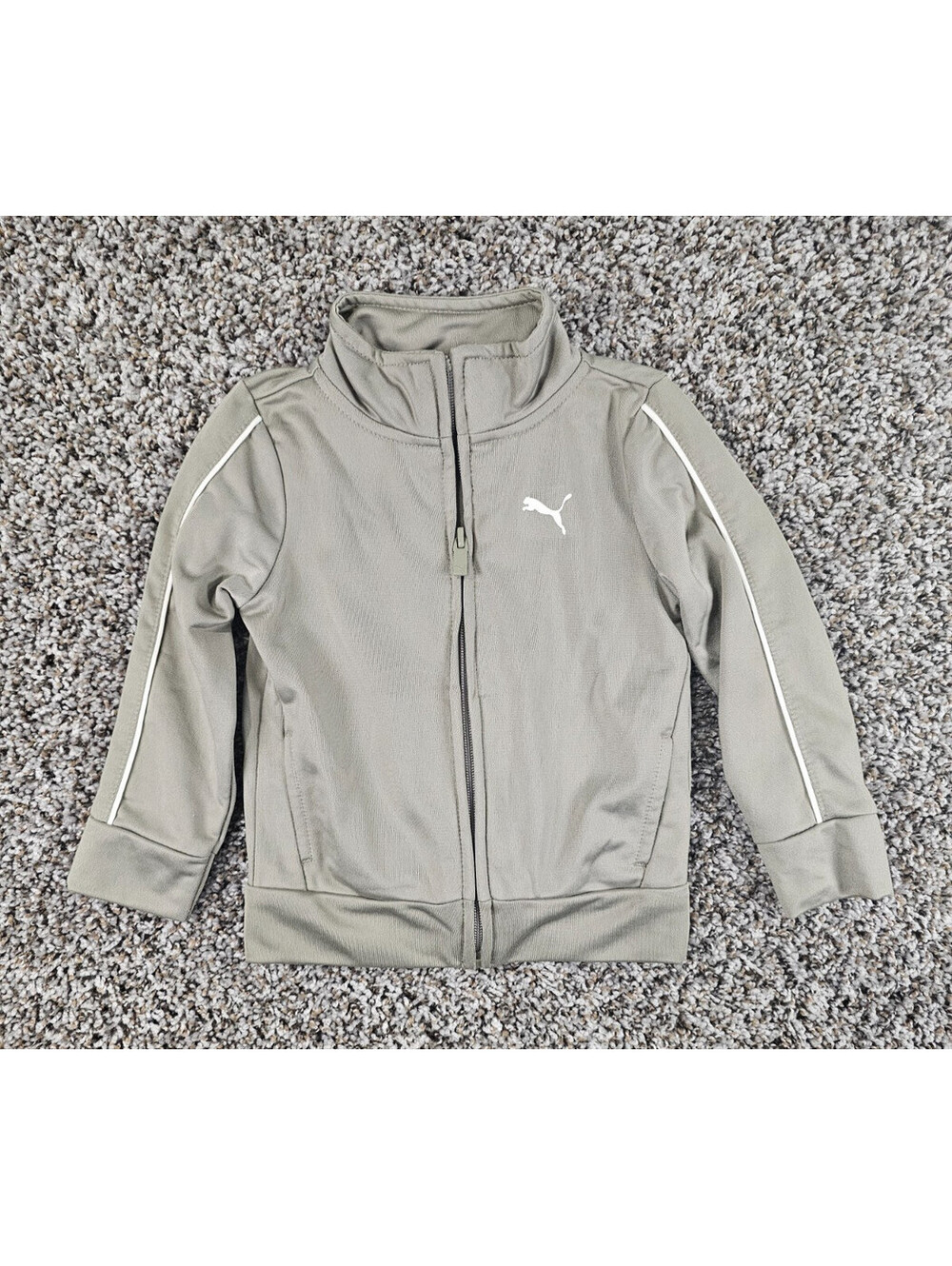 Puma Baby Boys sz 18M Zip Up Track Jacket Light Sage Green